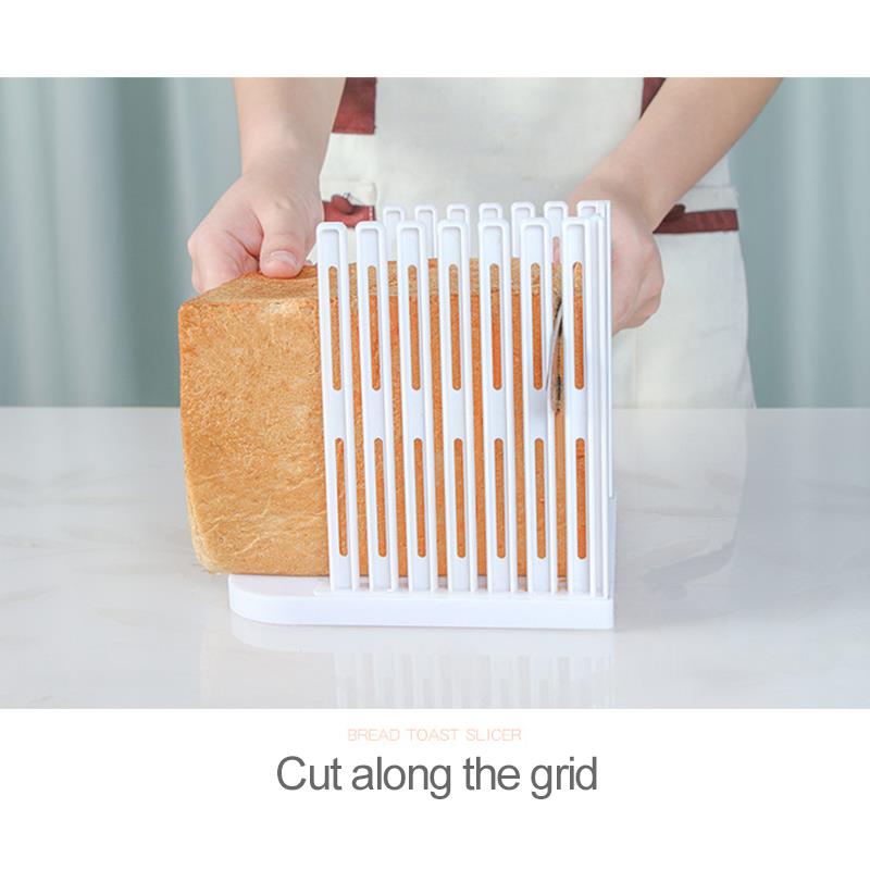 Toast Brood Slicer Plastic Opvouwbare Loaf Cutter Rack Snijden Gids Snijden Gereedschap Keuken Accessoires