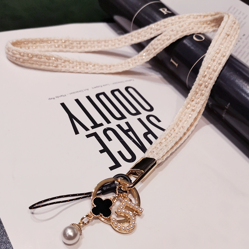 vier Blatt Klee Telefon Schlüsselband Gurt Für iphone huawei redmi samsung xiaomi praktisch Ich würde Karte Lange Hängen Seil Schnur: licht gelb