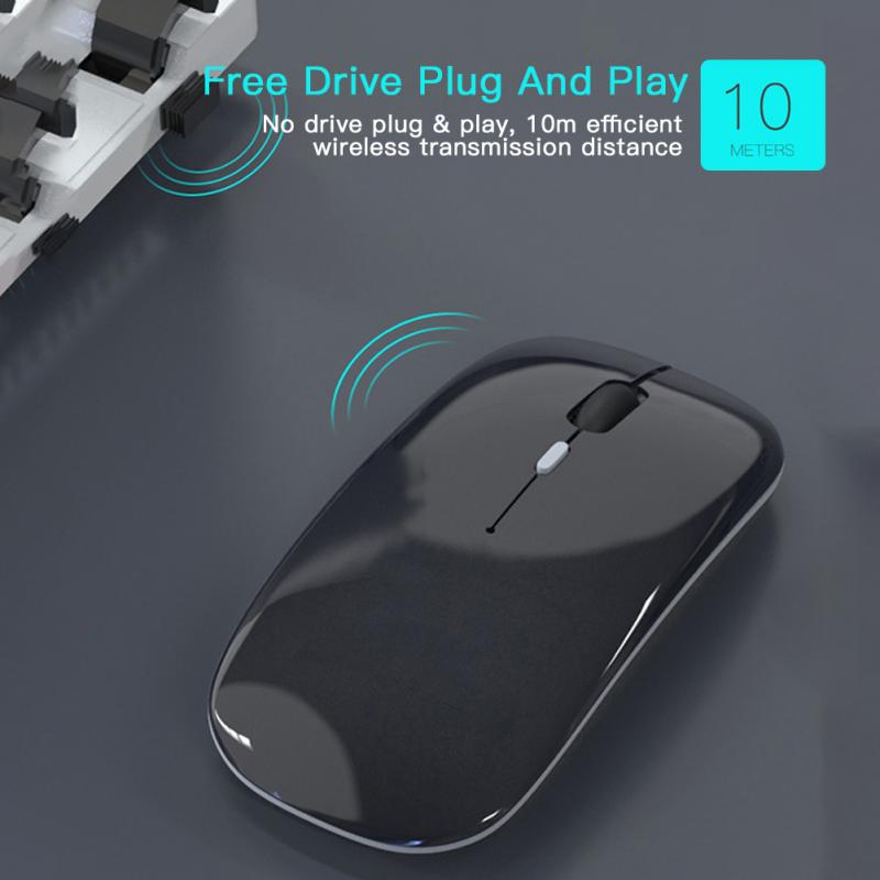 Gaming Mouse 2.4Ghz Wireless Bluetooth Mouse Gamer Silent Mouse Rechargeable With LED Light For Pc Laptop Gamer Accessories