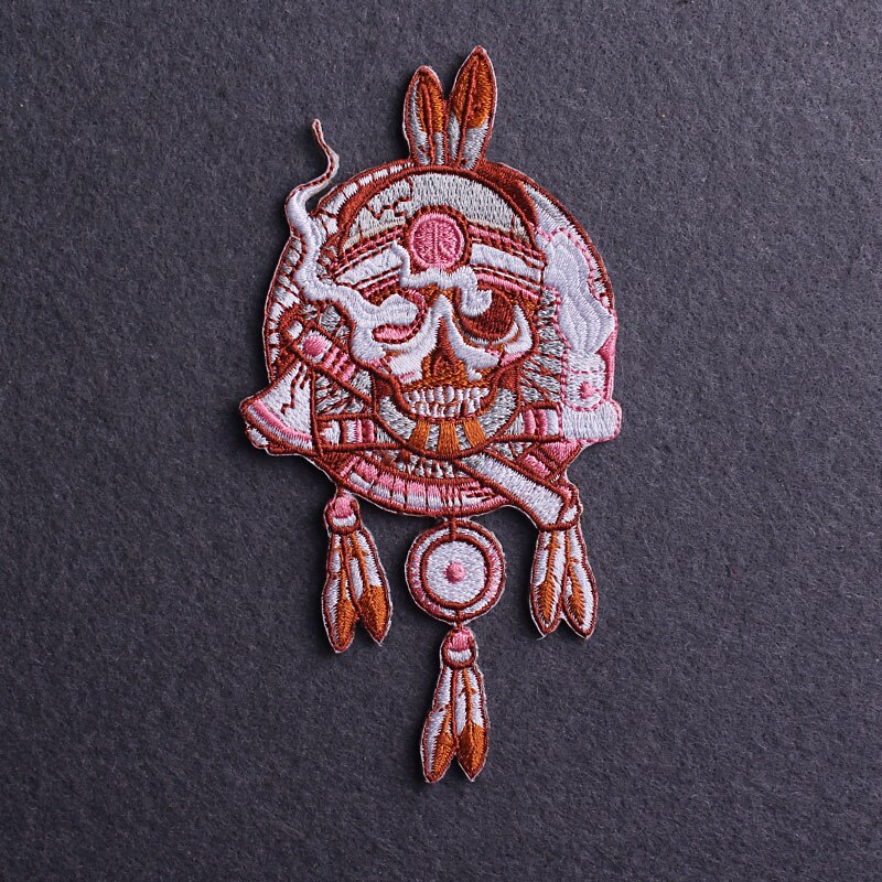 Nicediy Diy Schedel Patch Ijzer Op Patches Voor Kleding Applique Geborduurde Patches Voor Kleding Punk Patch Voor Jas Rugzak