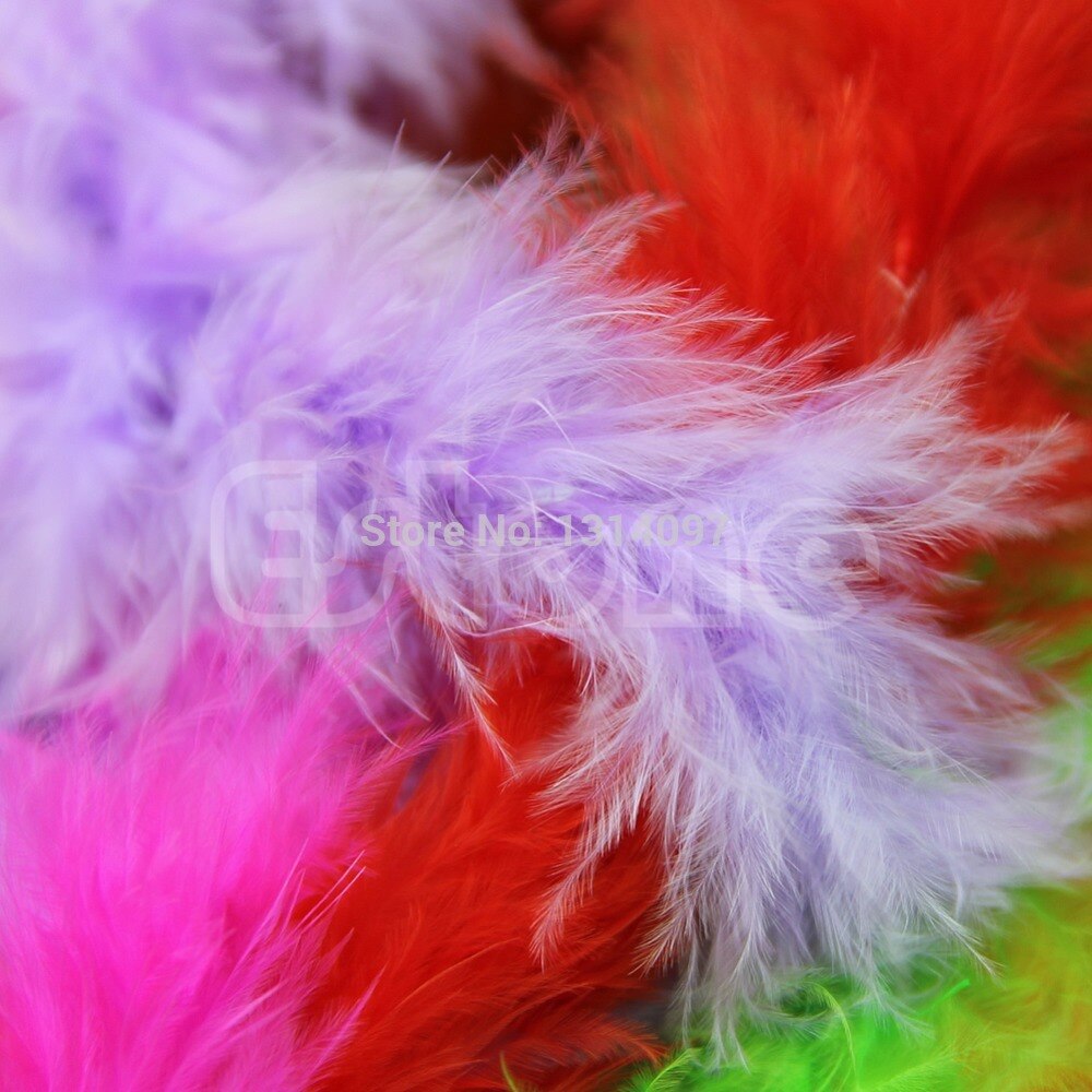 1 PC couleurs différentes 2 mètres Marabou plume Boa pour Burlesque Boas déguisement fête