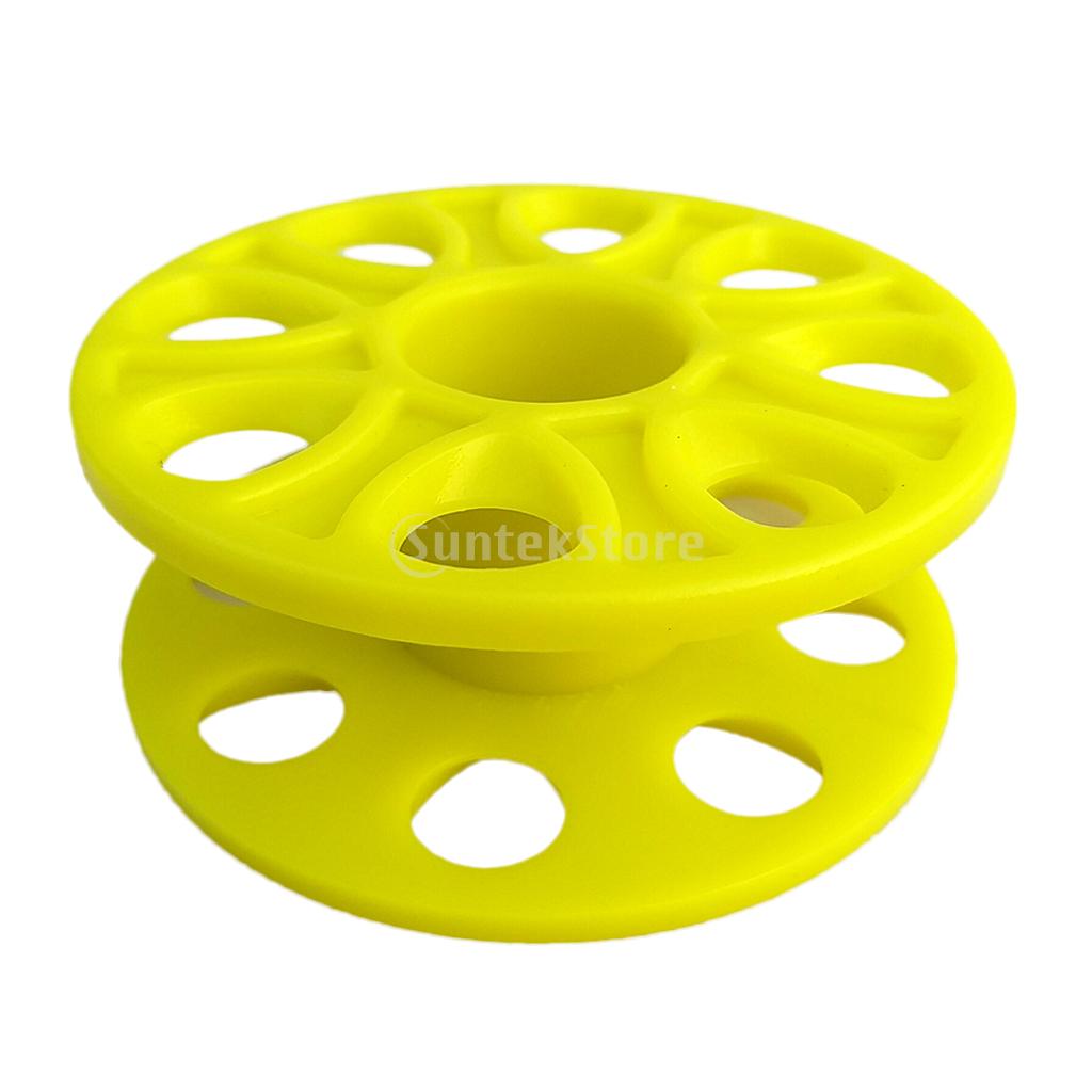 Carrete de dedo compacto de plástico para buceo, equipo subacuático: Green