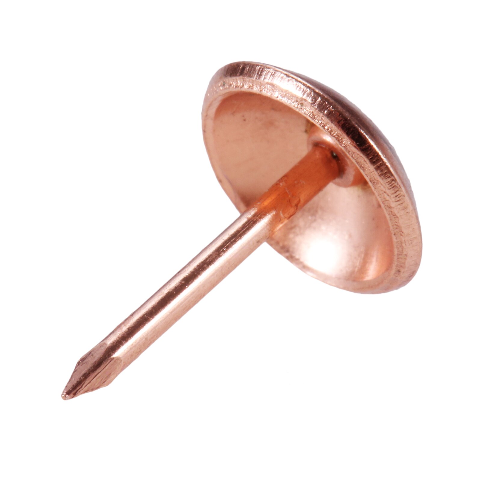 200Pcs Upholstery Round Head Tacks 11mm/17mm Rose Gold Nails Metal Pushpin Vintage Tacks Antique Hardware