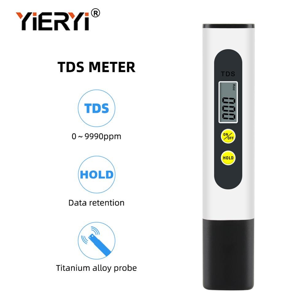 TDS-M2 Portable Digital Water Analyzer Purity Tester Pen Hydroponics TDS Meter Electric Waterproof Lab Detection Measuring Tool