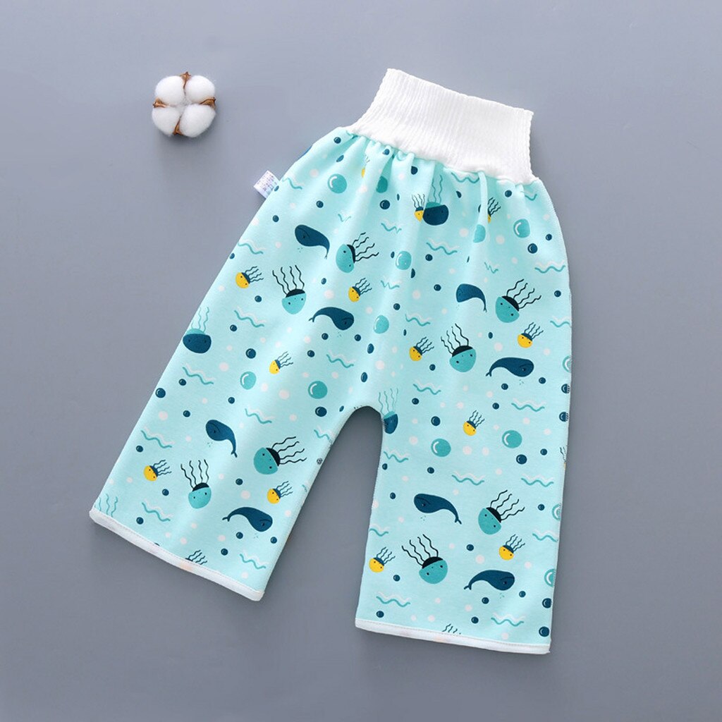 For 0-8 Years Old Baby Cloth Diapers Comfy Children's Diaper Waterproof And Leakproof Elastic Waist Loose Trousers Diapers