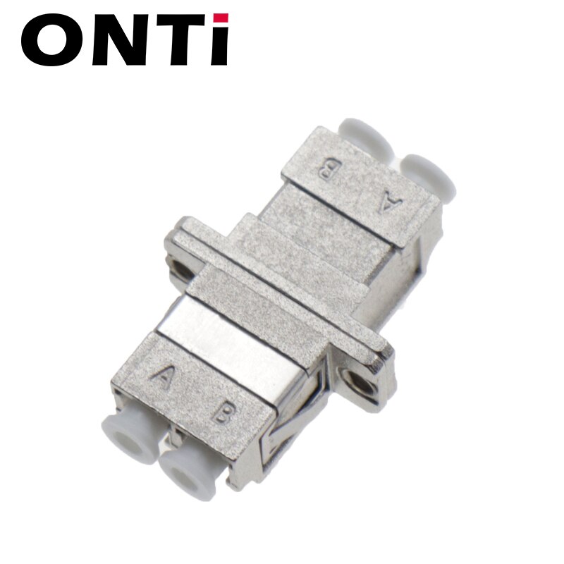 Onti Lc Upc Duplex Single-Mode Glasvezel Adapter Lc Glasvezel Koppeling Lc Apc Fiber Flens Lc Metalen connector