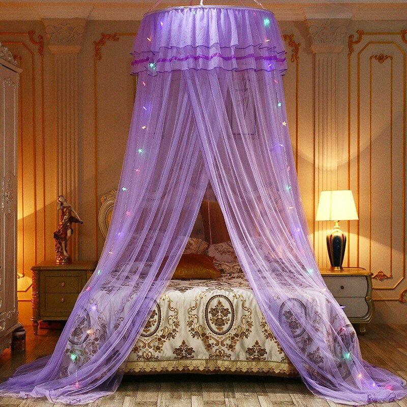 Mosquito Net for Princess Bed Canopy Mesh Crib Canopy Round Dome Fairy Net for Kids Bed Play Tent
