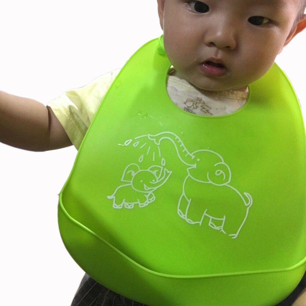 Baby Spullen Waterdichte Siliconen Bib Voeden Pasgeboren Cartoon Schorten Verstelbare Baby Slabbetjes Burp Doeken Bandana Slabbetjes Slabbers