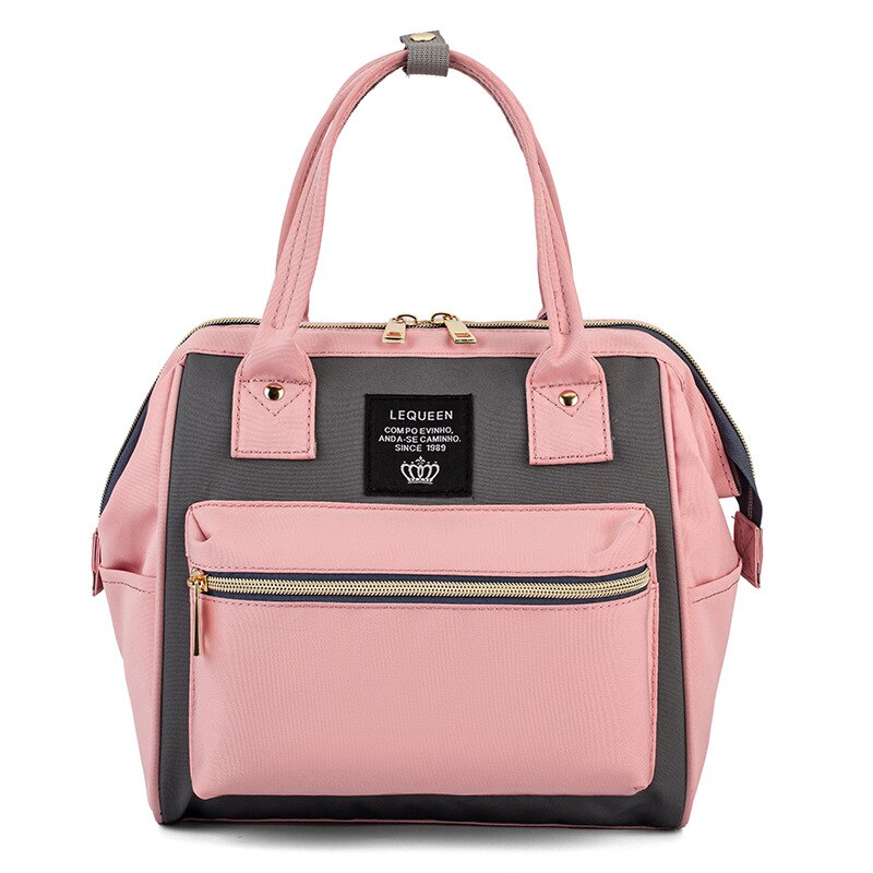 Lequeen-Mini bolsa de pañales de 2 tamaños, bolso de para madre y bebé,