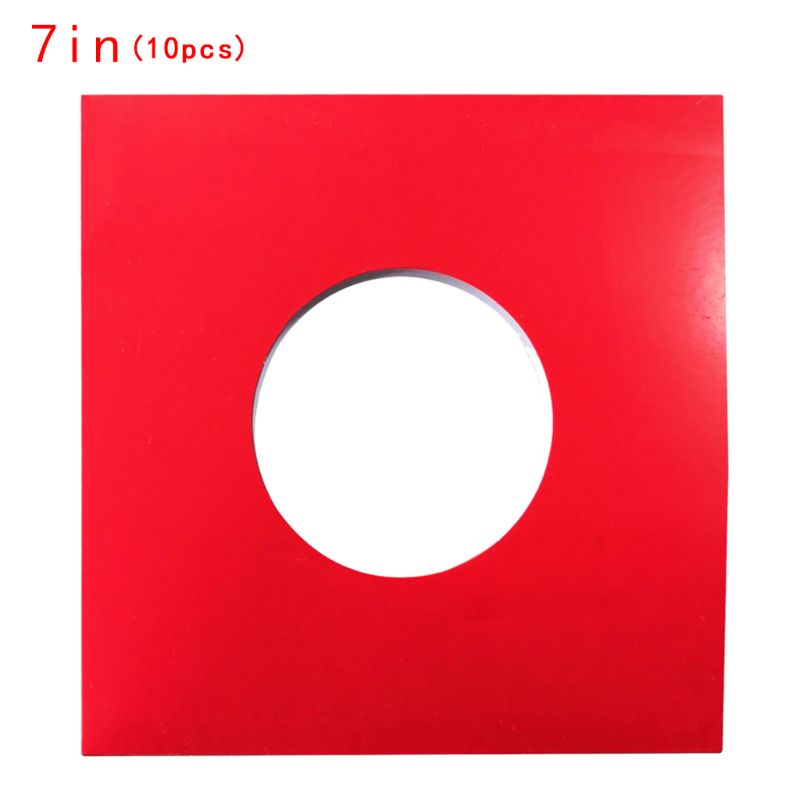 10PCS Anti-static Hard Shell Paper Inner Sleeves Polylined Protectors with Hole for 7/10/12 Inches LP Vinyl Record Album Accesso: R-3
