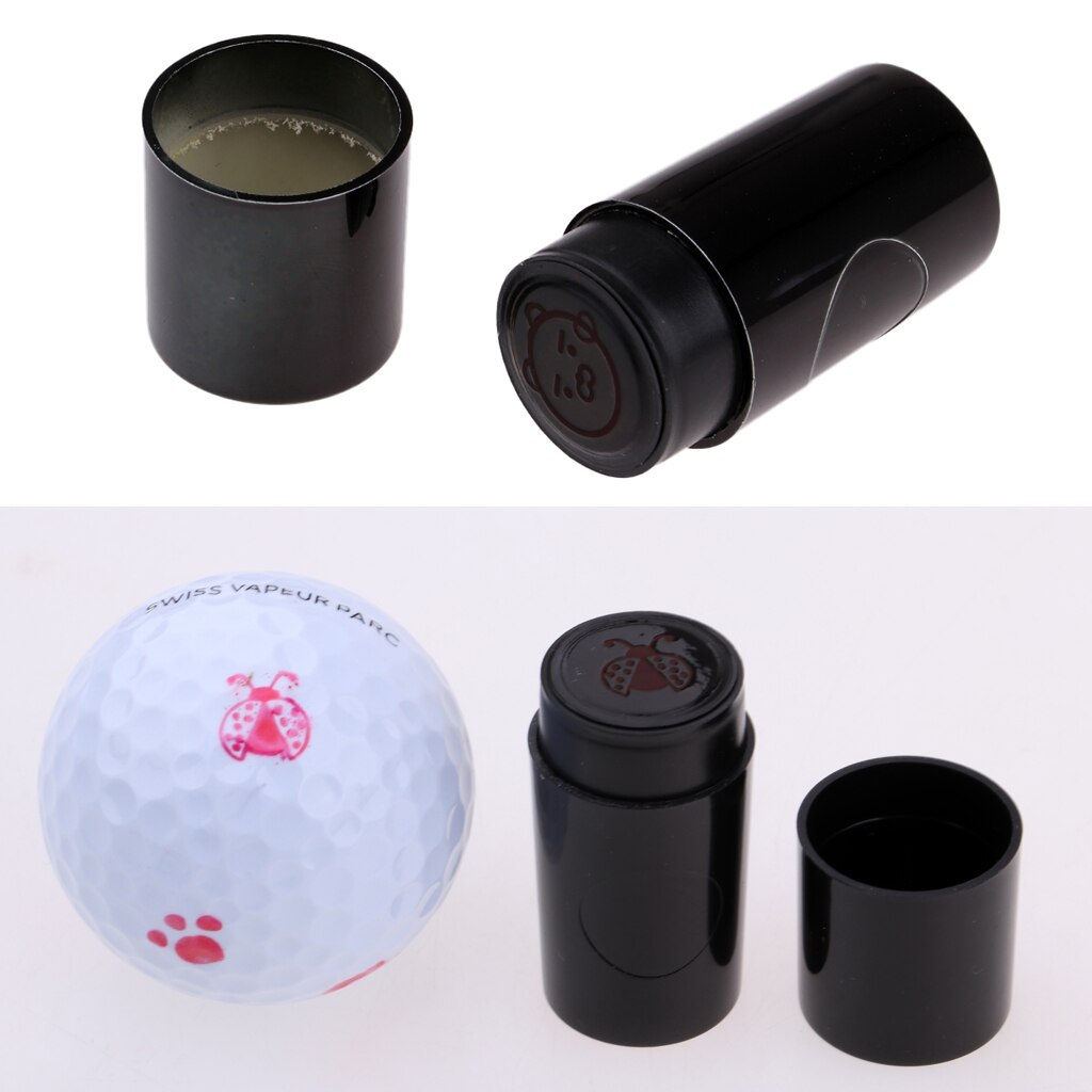 2 st golfboll stamper markör club tillbehör golfare utbildning hjälp