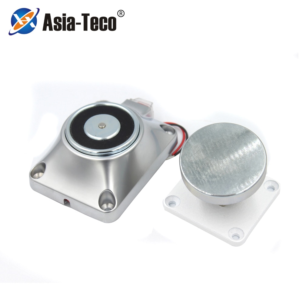 12/24V 60kg/120Lbs Wall Mount Door Stopper Power To Lock Electromagnetic Holding Force Magnetic For interior doors