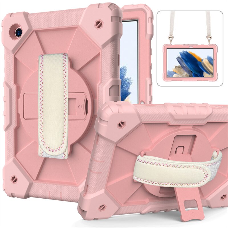 360 obrotowy pokrowiec na tablet Samsung galaktyka patka A8 2021 pokrowiec na tablet Samsung patka A8 10.5 &quot;SM-X200/SM-X205 etui EVA: róża złoto