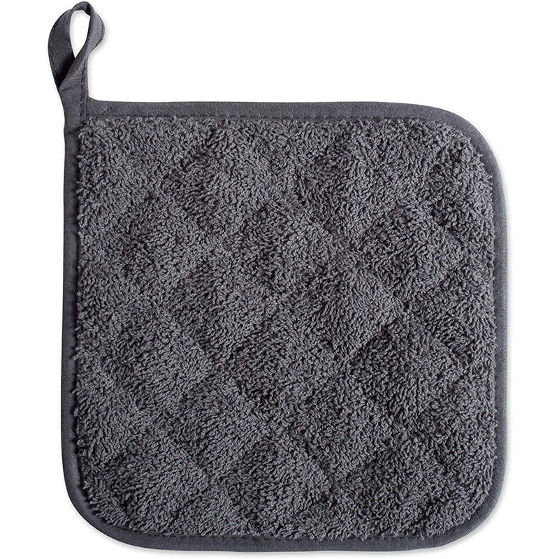 Heat Resistant Towel Pot Holders Cotton Potholder Pot Holder Pads Baking pot For Cooking And Baking Item Kitchen Accessories: B Gray