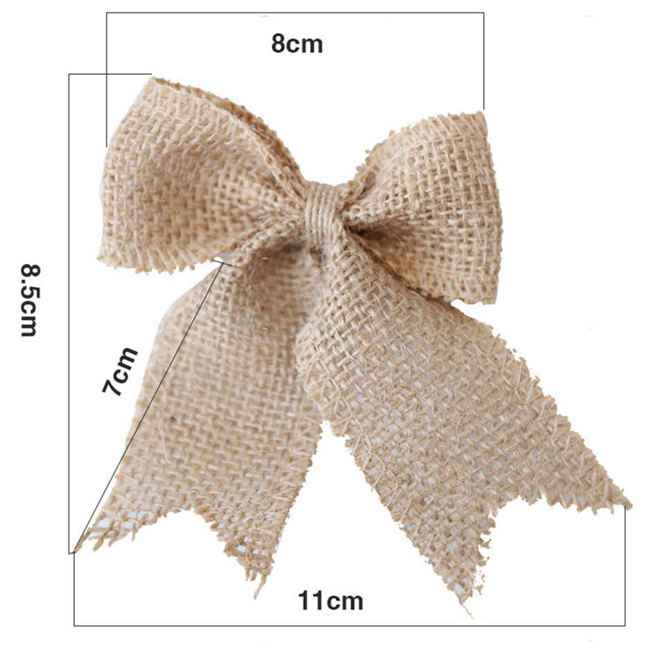 2M/Rolle Natürlichen Jahrgang Jute Leinwand Spitze Schleife Handwerk DIY NäHenne Jute Stoff wickeln Hochzeit Party Weihnachten hause Dekoration