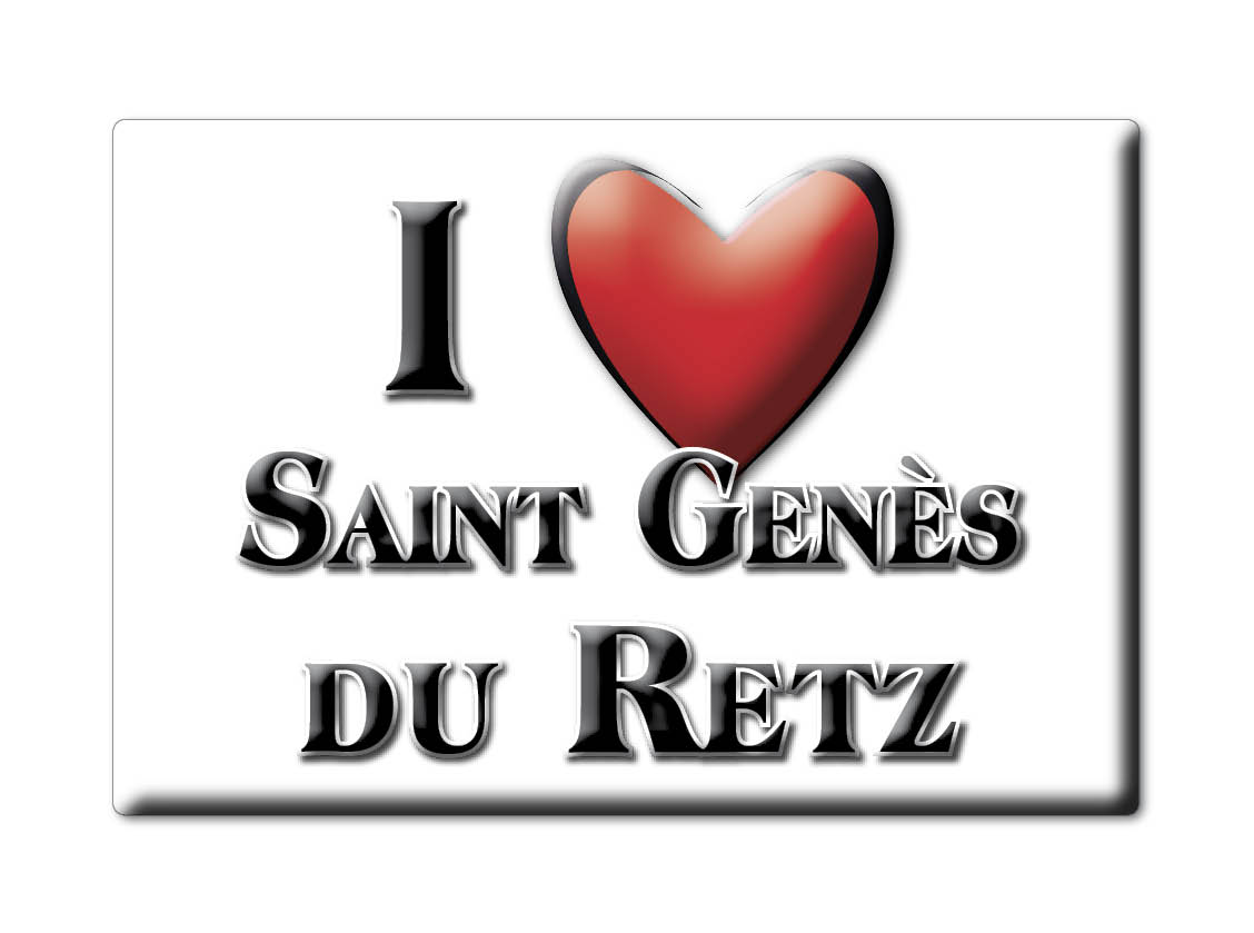 Aimant SAINT GENÈS DU RETZ lodestone RHÔNE ALPES (63) France aimant frigo SOUVENIR j'aime: NORMAL