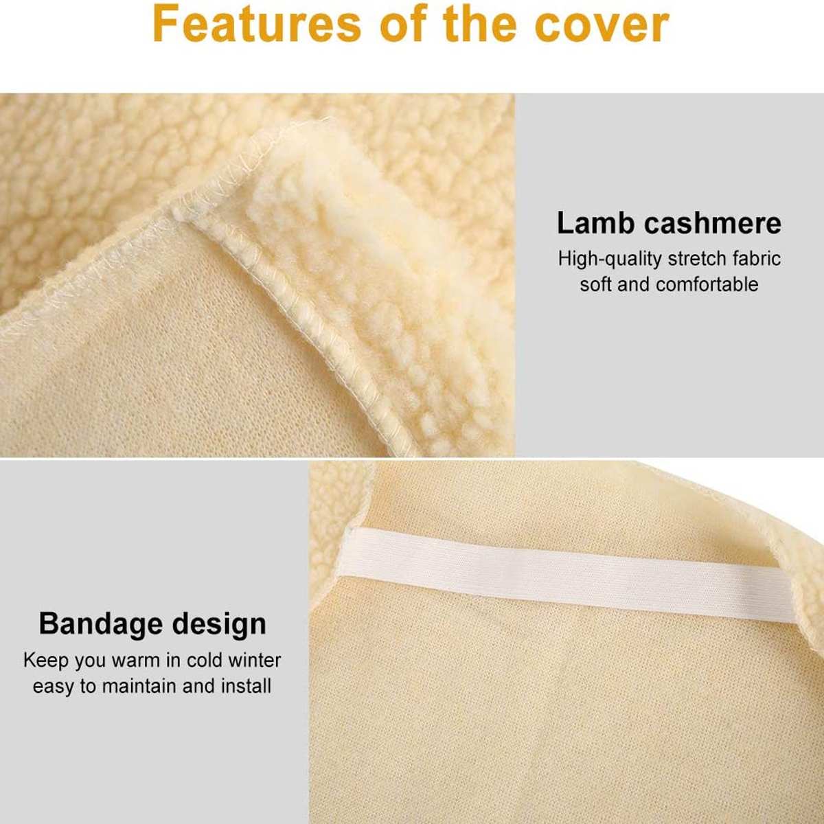 Recliner Chair Cover Pad, Plush Armchair Slipcover With Elastic Strap And Adjustable Buckles Armchair Sofa Cushion Furniture Protector, Non Slip Chair Cover For Pets/Kids (Grey,55x200CM