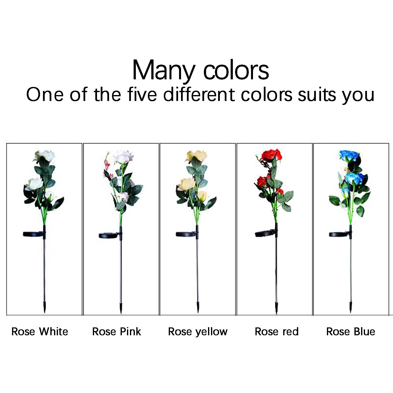 Outdoor Flowersolar Rose Bloem Licht Waterdicht Tuin Landschap Lamp Outdoor Gazon Lamp Thuis Decoratieve Bloem Night Lights