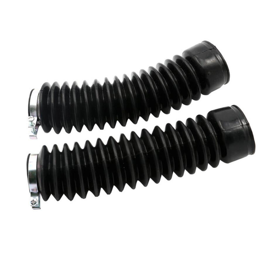 2 unids/set de la motocicleta de la horquilla delantera cubierta polainas cocodrilos de choque Protector amortiguador a prueba de polvo proteger