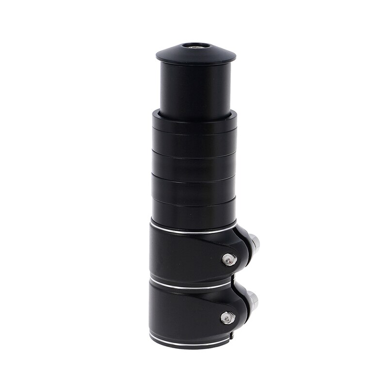 12cm cykelstyr extender cykel gaffel extender mtb mountainbikes cykling dele gaffel stilk hæve op udvidelse heads up: Sort