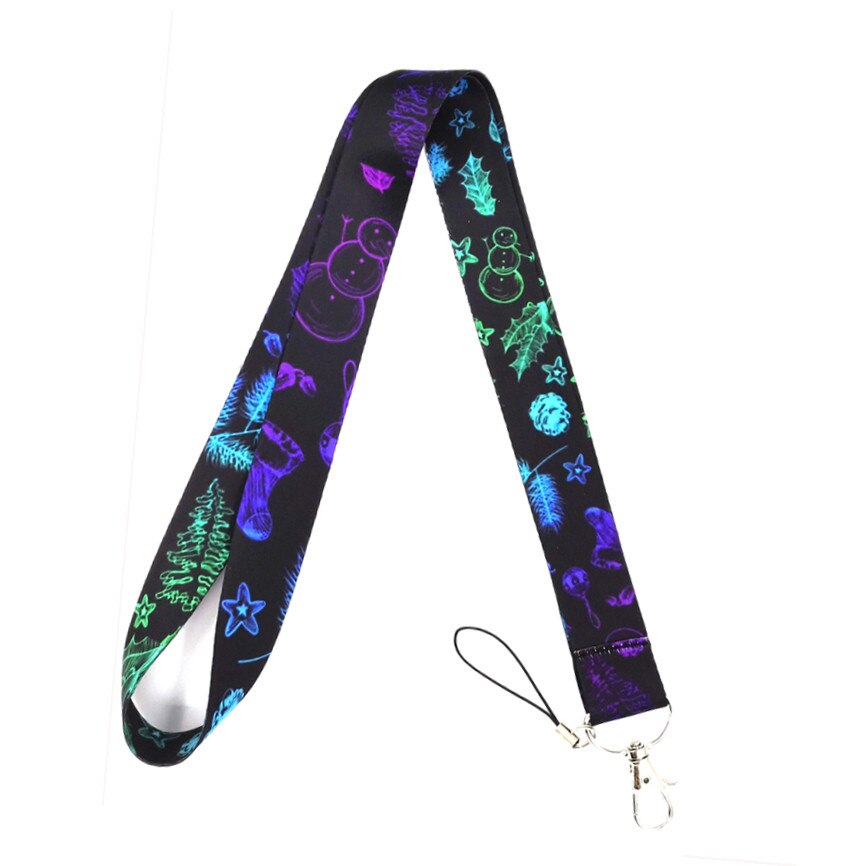Cartoon Neck Strap Lanyard for Keys USB ID Card Badge Holder Keychain Cell Phone Straps Webbing Ribbon Necklace Lanyards