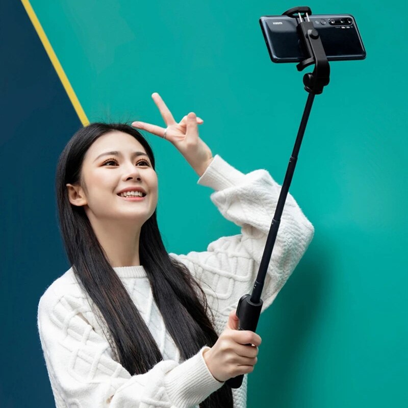 Xiaomi Mijia – trépied et perche à Selfie Mi Zoom, 2022 Original, pliable et extensible, avec télécommande bluetooth, monopode pour iOS et Android, voyage