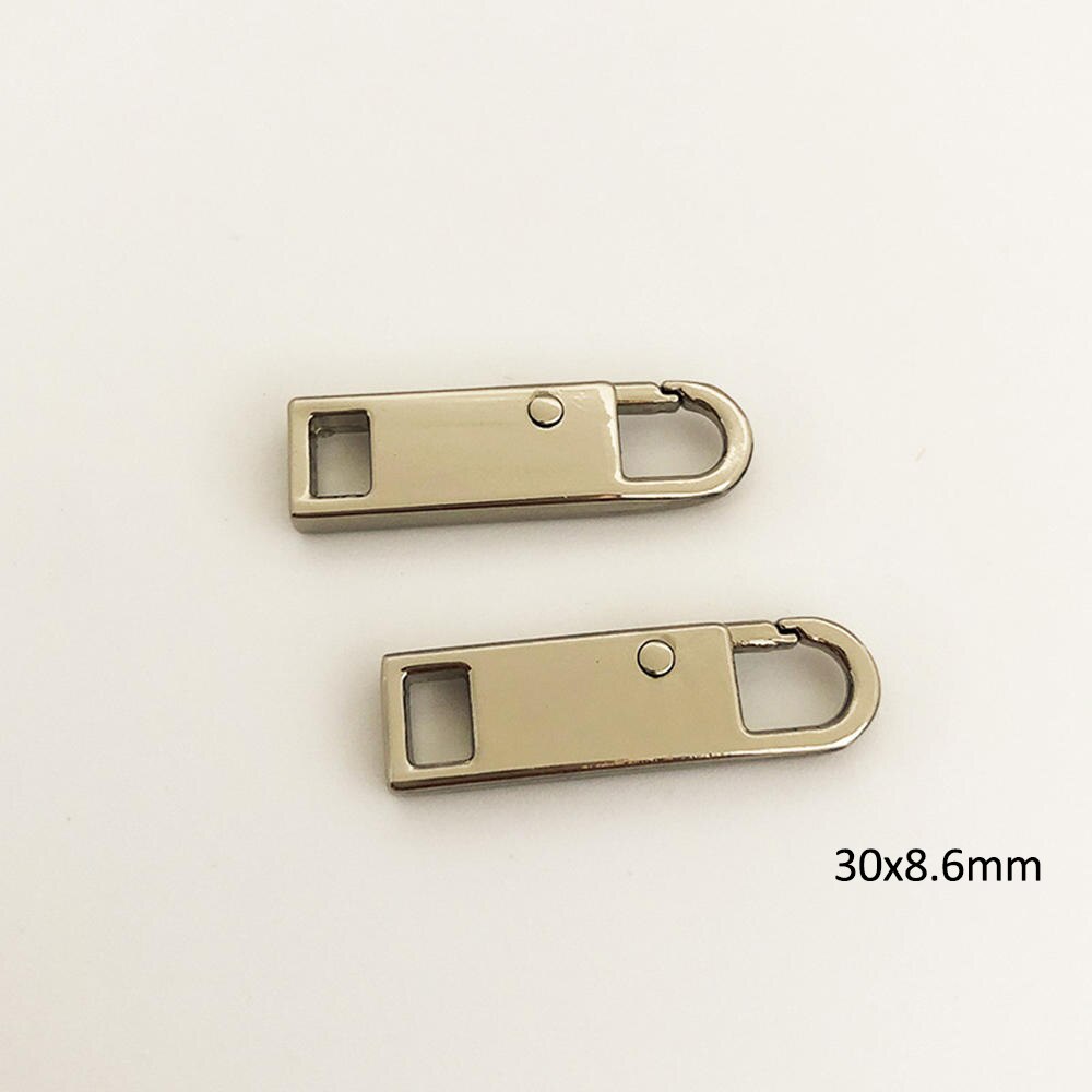 2pcs Zipper Pulls Tab Replacement Luggage Zipper Pull Extension Backpack Zippers Slider Handle Mend Fixer Repair For Suitcase: Light Gray 1