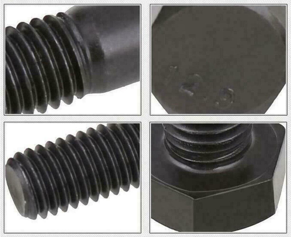 Tornillos/pernos hexagonales exteriores extendidos de acero de aleación de alta resistencia M6 medio hilo