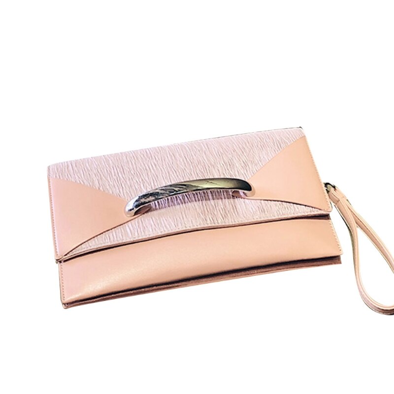 Borsa a tracolla da donna in ecopelle con patta busta da ufficio borsa da polso da donna pochette borsa a tracolla portafoglio da sera sottile: 3TT501721-PK