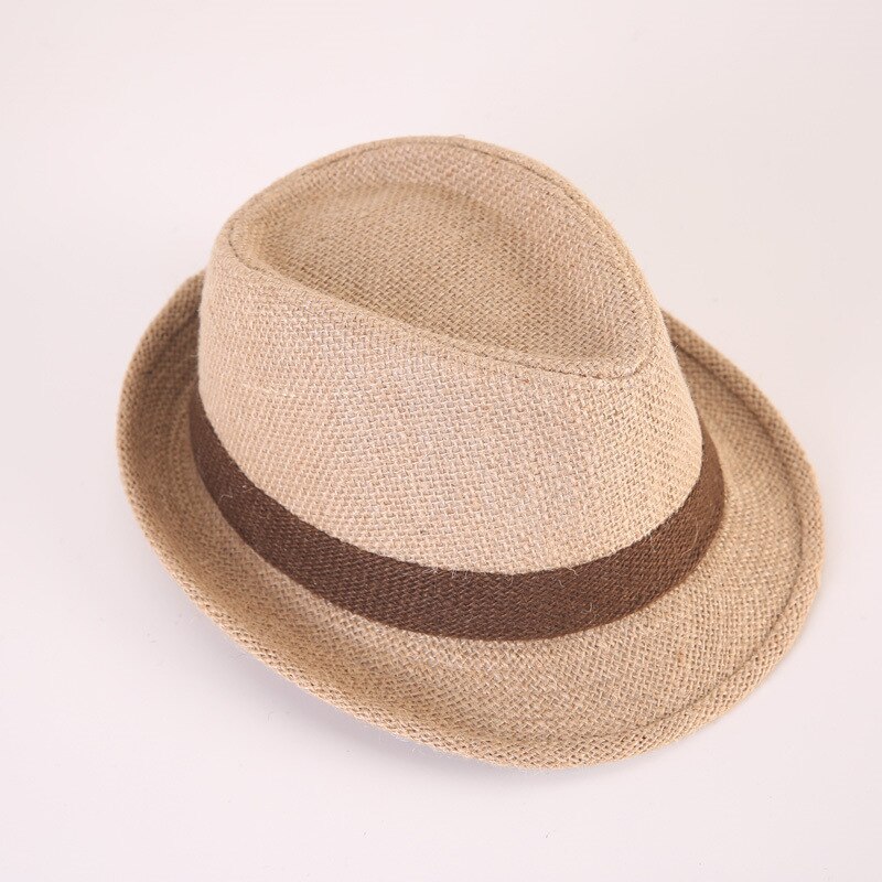 Baby Strohoed Lente Zomer Elegante Jazz Cap Zonneklep Strand Hoeden Kids Outdoor Caps Voor Jongens Meisjes 1-3 jaar Oud