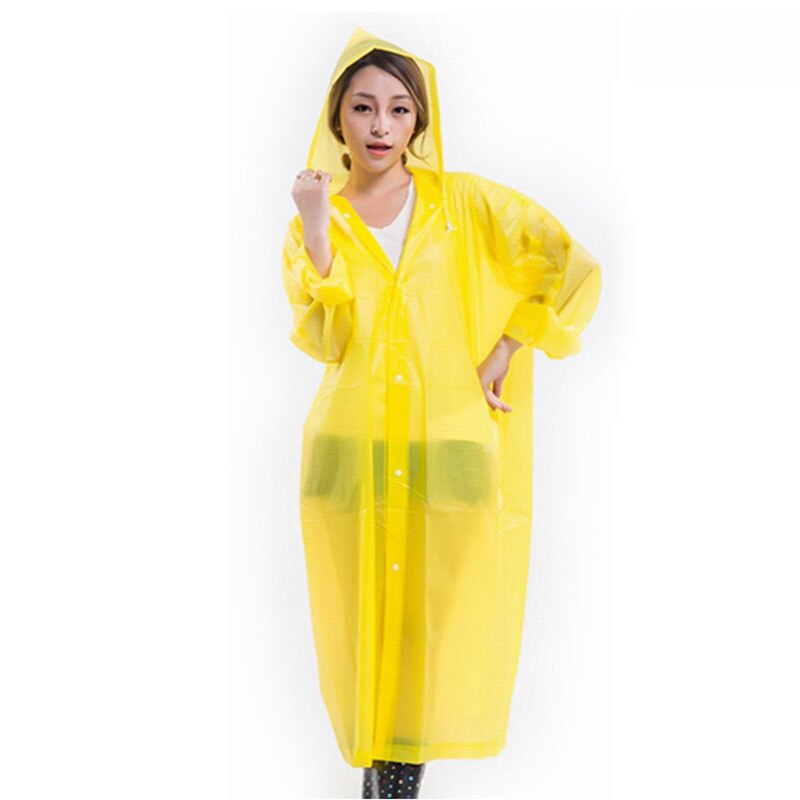 Wiederverwendbarer Transparenter Regenmantel - Leicht & Packbar Für Outdoor-Abenteuer
