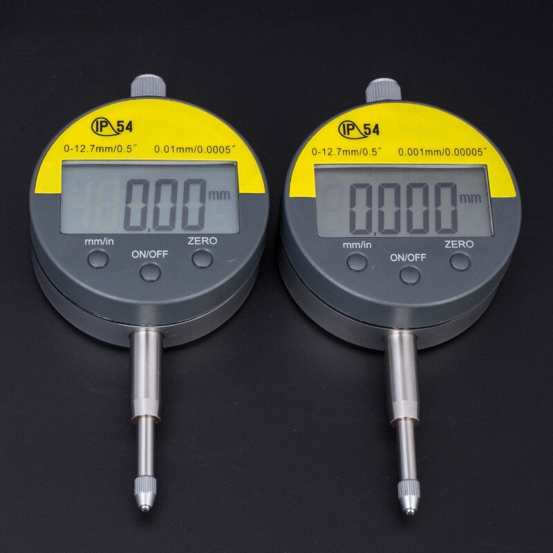 0.01mm Digital Dial Indicator Meter IP54 Oil-proof 12.7mm/0.5" Electronic Micrometer Carbide Tip Precision Gauge With Retail Box