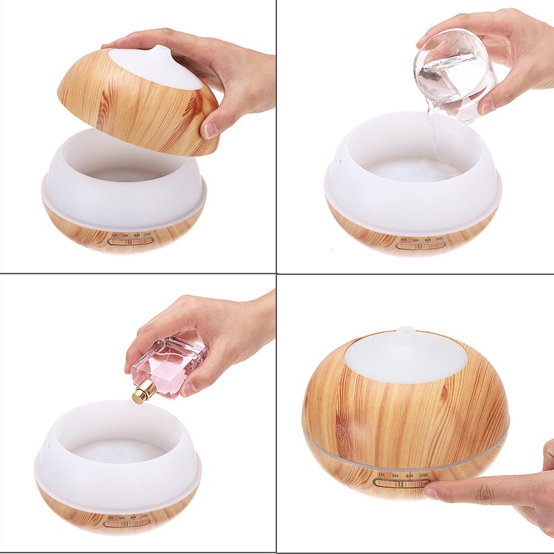 Aroma etherische olie diffuser luchtbevochtiger luchtreiniger led ultrasone aromatherapie huishoudelijke aromatherapie machine