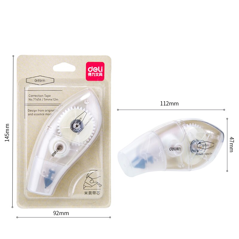 12M Light Yellow Correction Tape Not White Suitable For Light Yellow Paper Modify Mistake Students School Supplies 71456