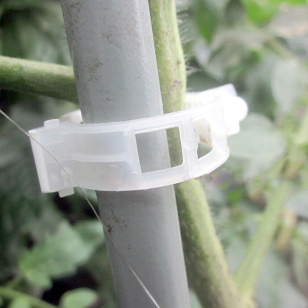 100Pcs Plastic Plant Clips, Tomato Stem Clips For Garden Gardening Tool