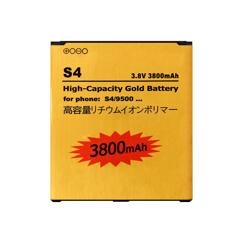 Gold Vervanging S4 Batterij Voor Samsung Galaxy S4 I9500 I959 I9502 I9508 I337 I9505 Gouden Batterij B600BC B600BE