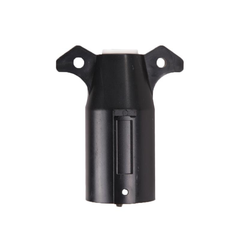 12V Black Plastic Car Plug Trailer Plug 7 PIN American 7-pin Trailer Adapter Blade Round Connector For Auto Motorcycle