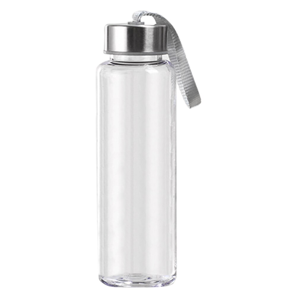 1 flaske 300/400/500ml bærbar plast vandkop drikkeflaske til udendørs sport udendørs sport gennemsigtig praktisk kop: 400ml
