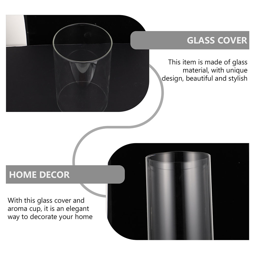 Desktop Candle Cover Candle Sleeves Glass Pillar Candle Holder Candle Cover