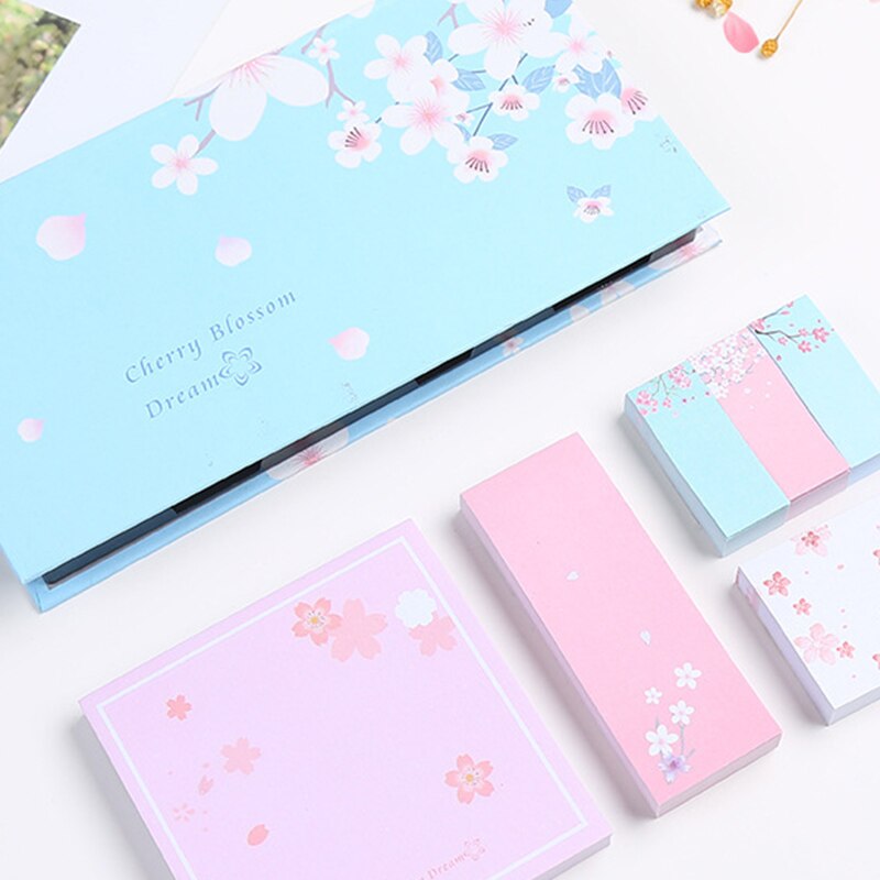 Flower Office School Writing Notes Pad Set Stationery Sticky Memo Pads Set K1547 M