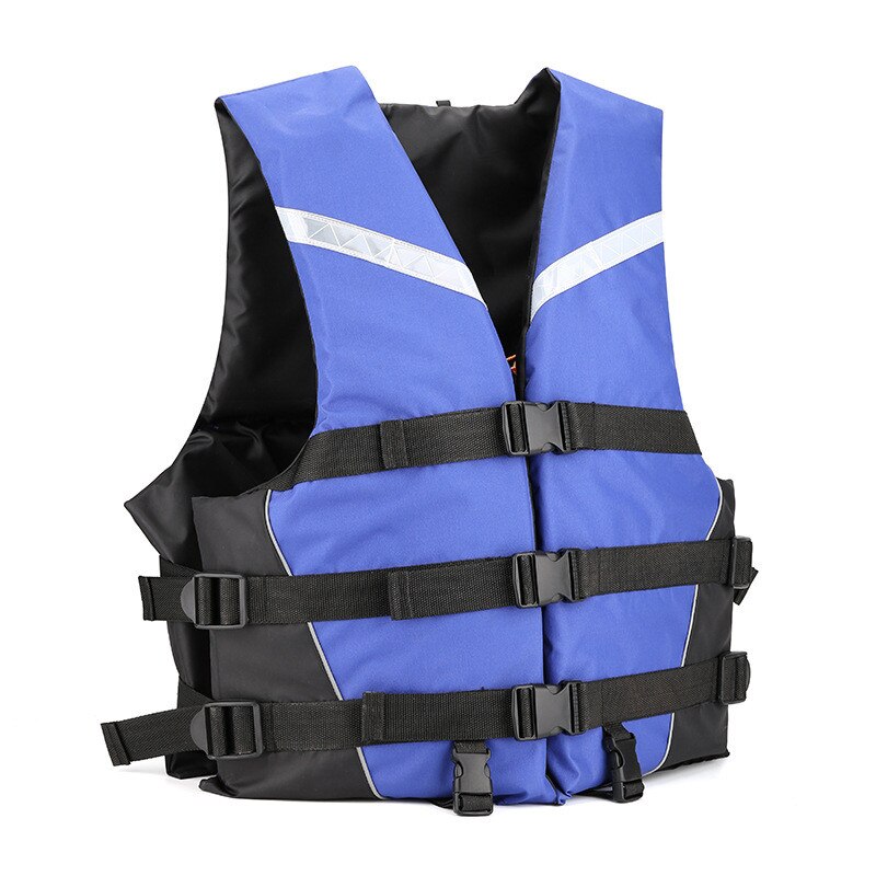 Adults Adjustable Life Wear Jacket Aid Vest Kayak Buoyancy Fishing Boat Watersport Colorful Drifting Life Wear Jacket Unisex #T3: Blue  / S