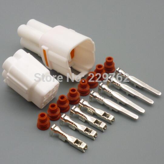 shhworldsea 4 Pin 2.2mm MT090 Sealed Motorcycle Connector Female Male Housing Automotive Wire Connector 6180-4771 6188-0004