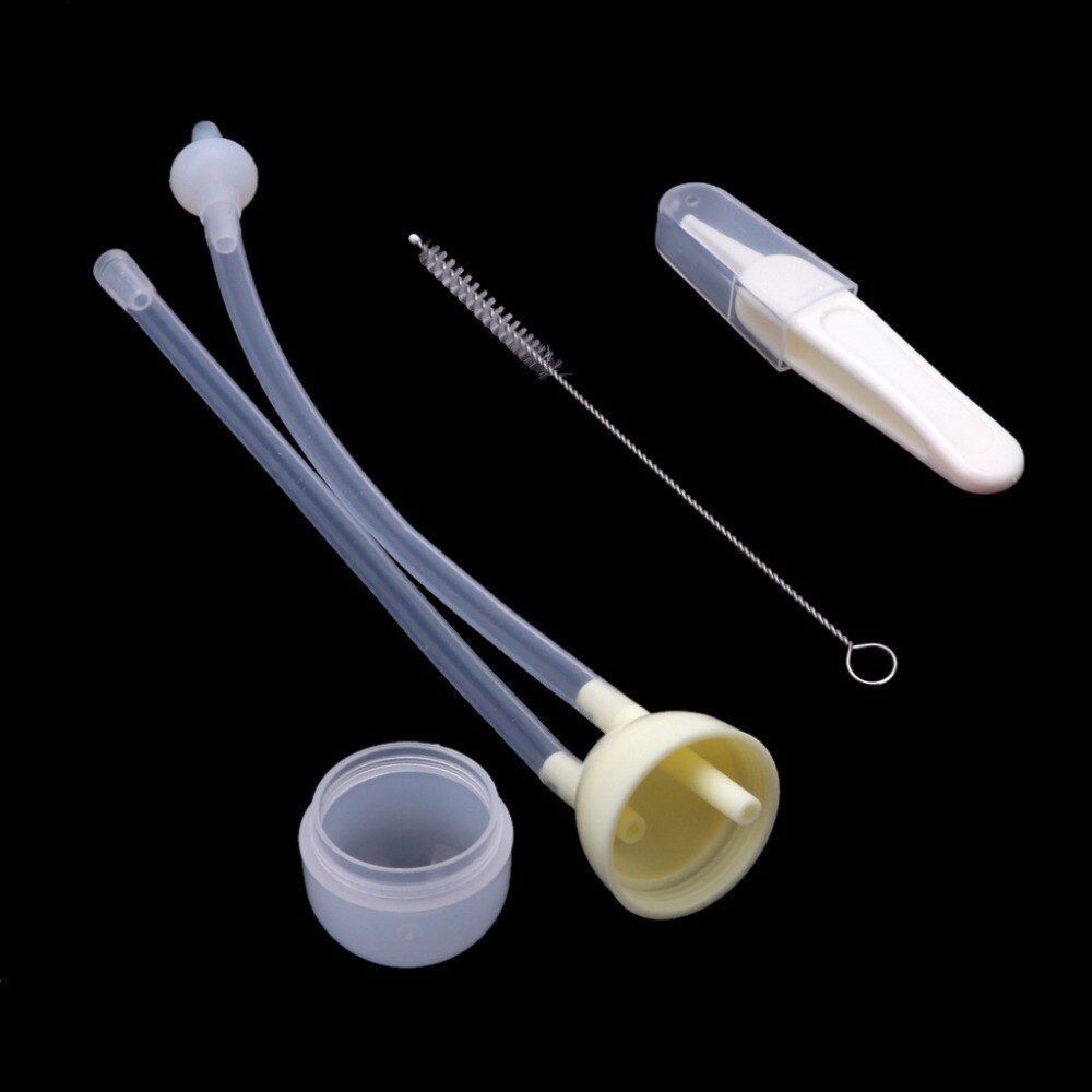 3pcs Baby Care Set Newborn Safety Nose Cleaner Kids Vacuum Suction Nasal Aspirator Set Infants Flu Protections Accessories