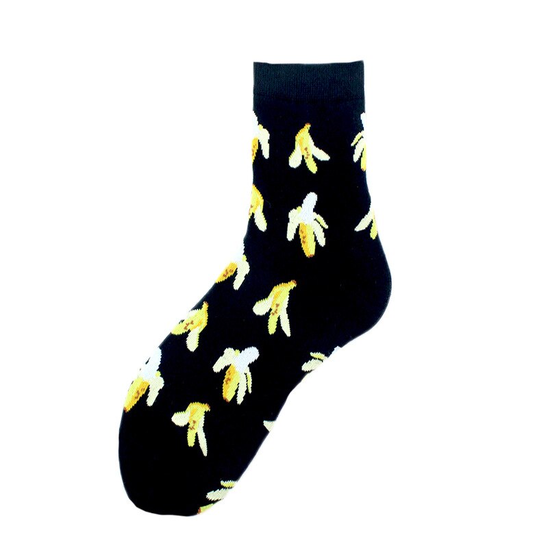 Summer Cartoon Fruit Banana Avocado Cotton Socks Women Korean Version Of Street Socks: style2