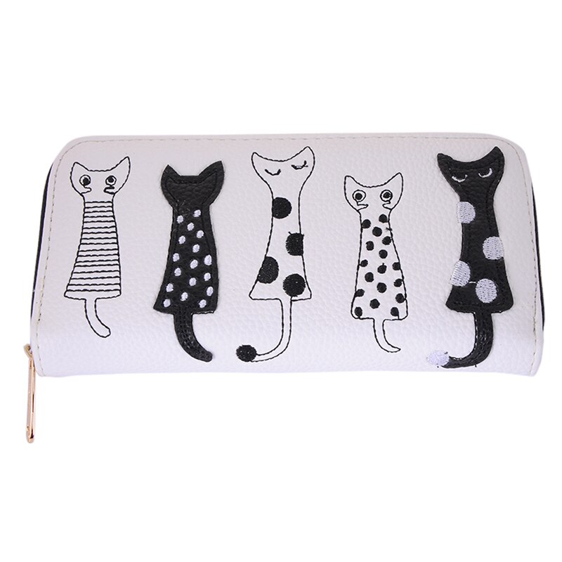 2020 donne portafogli in pelle di stile del raccoglitore lungo prezzo in dollari Delle Donne supporto di carta del sacchetto del gatto del fumetto della borsa della moneta