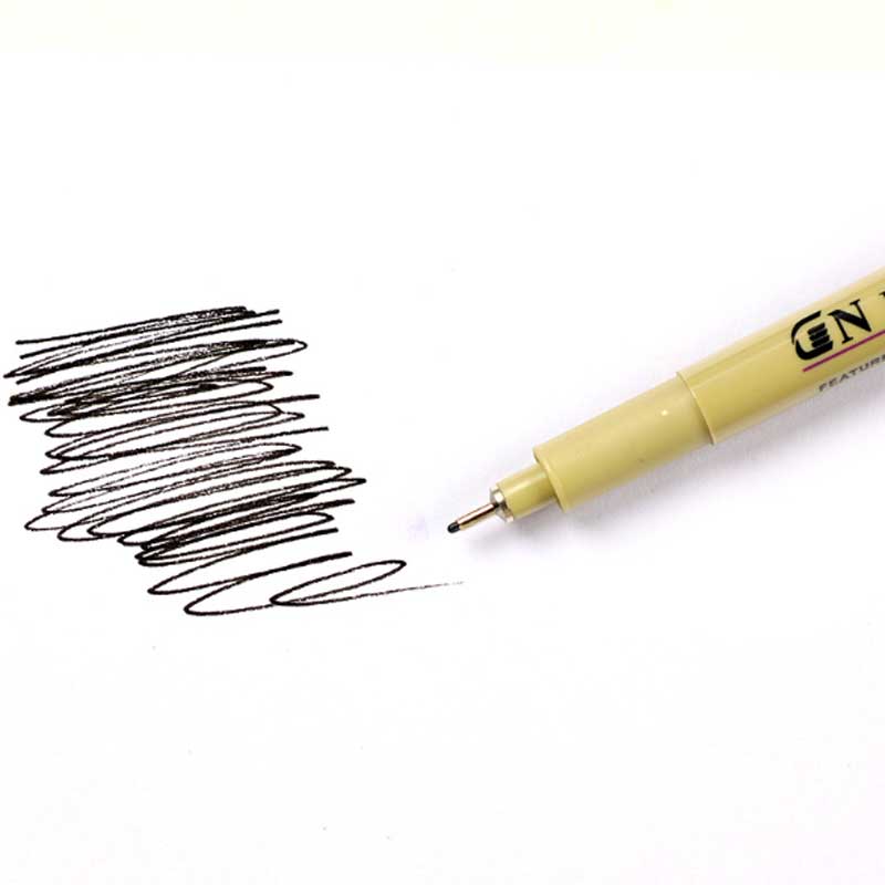 1 Pcs Black Pigma Micron Pen Waterdichte Handgetekende Schets Naald Pen Hand Dawing Liner Fineliner Cartoon Handtekening pen