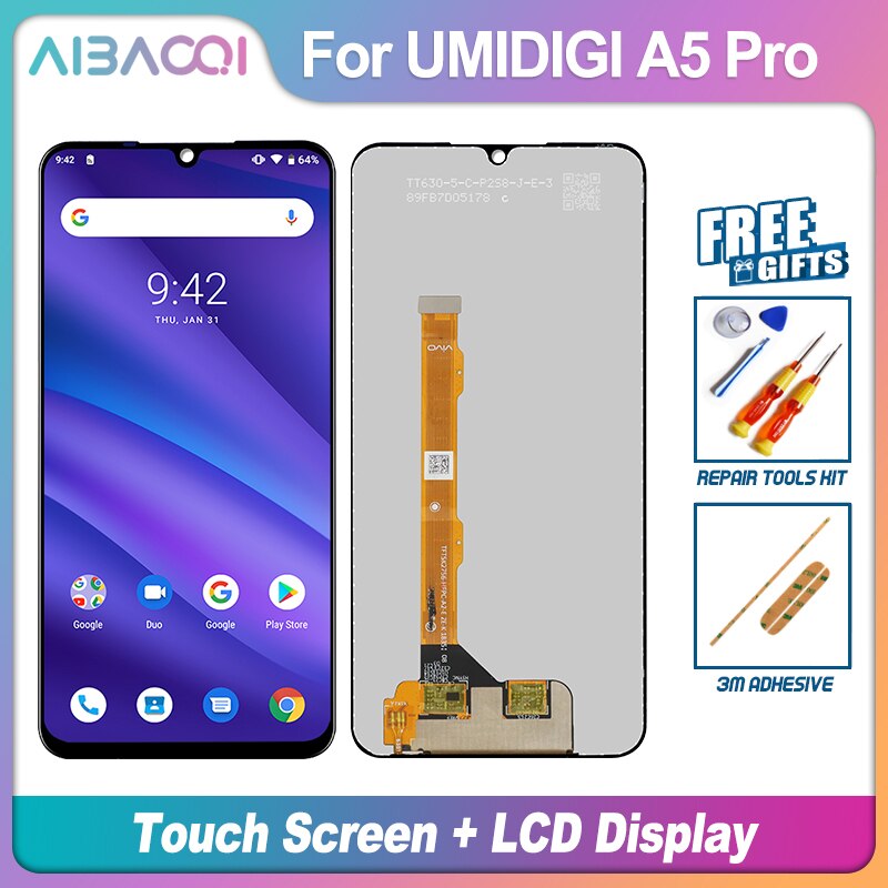AiBaoQi Touch Screen+LCD Component Replacement For Umidigi A9 Pro/A7/A7S/A7 Pro/A5 Pro/Z/Super/BISON Phone: For A5 Pro