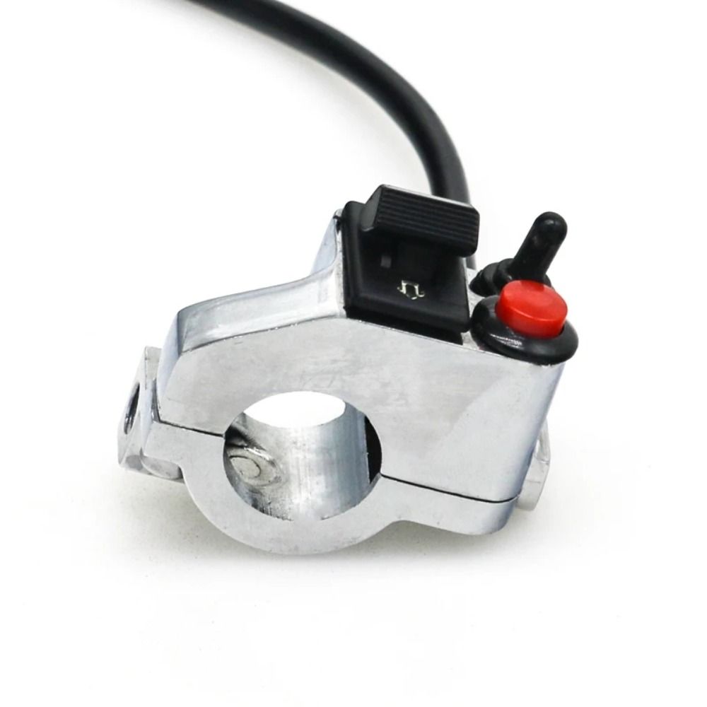 Interruptor multifunción 3 en 1 para motocicleta, controlador de luz para motocicleta, interruptor indicador de luz, botón de Control de bocina, indicador de señal de giro: Gris oscuro