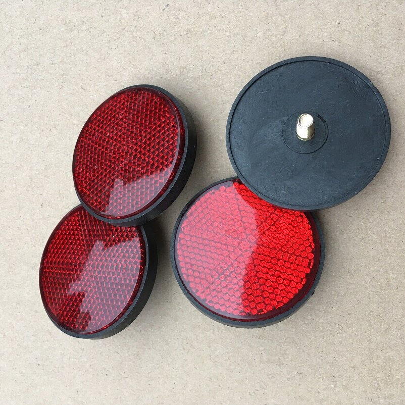 Pakke  of 4 skruer runde røde reflektorer camper trailer motorcykel rv campingvogn bil lastbiler sidemarkering bag / hale / signal tilbehør