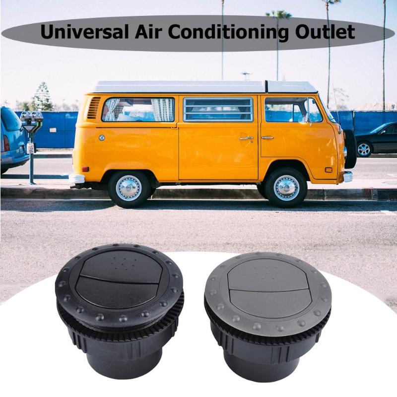 60mm abs bil rv atv a/c udluftning luftudløb åben roterende aircondition ventilationsudløb indvendig rund loft bil udskiftning